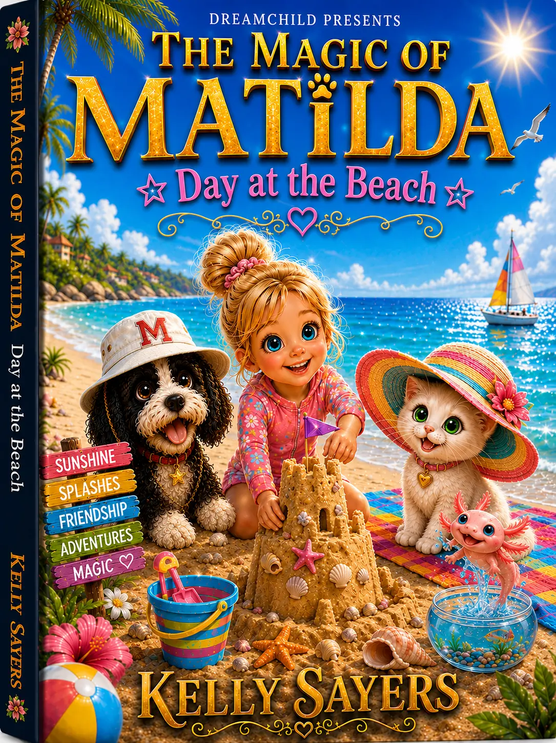 The Magic of Matilda: Day at the Beach — book cover by Kelly Sayers